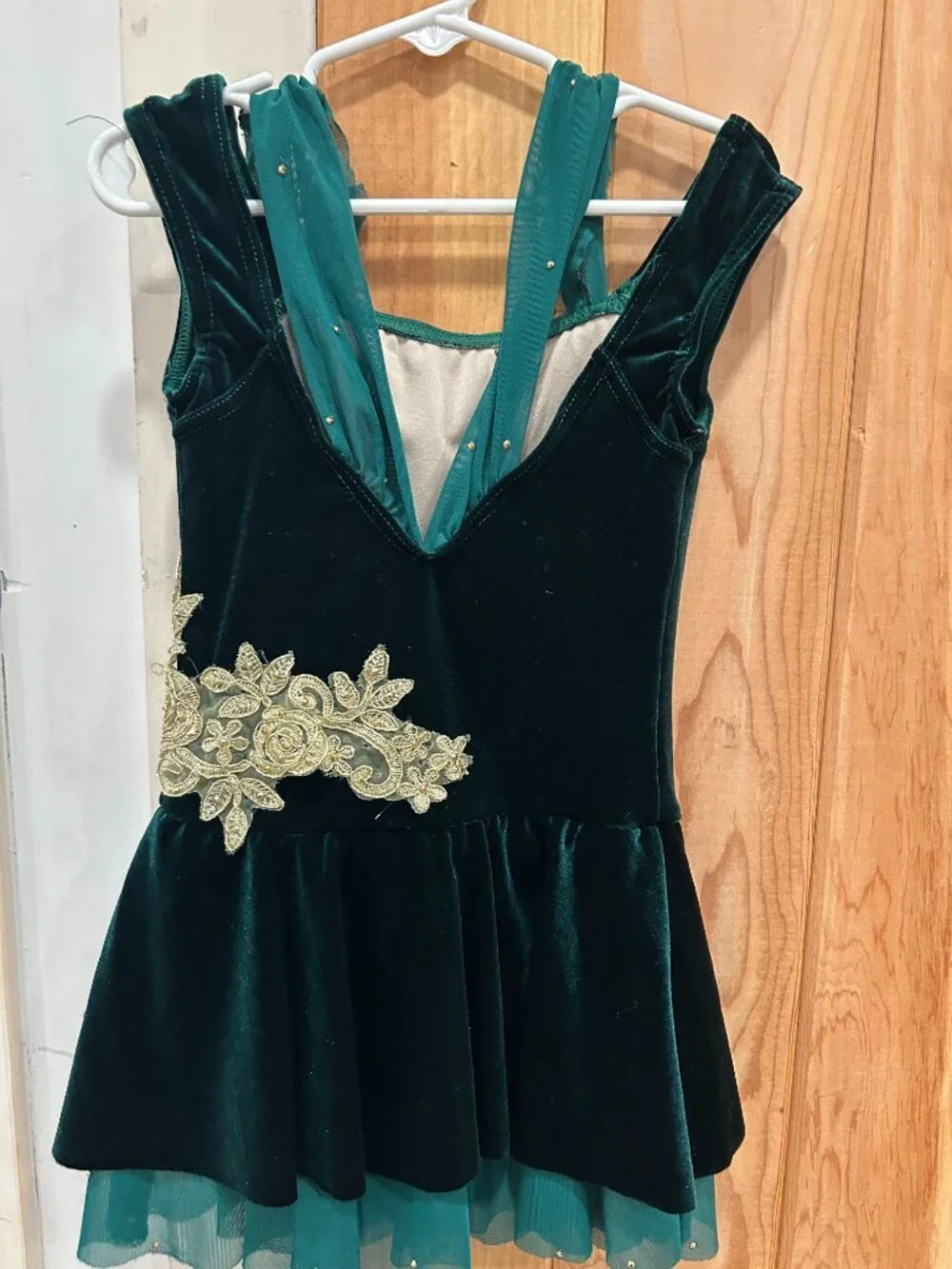 Green Velvet Dance Costume